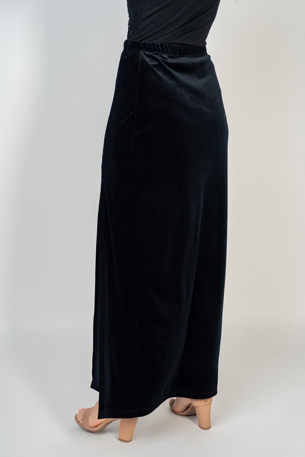 Long Velvet Skirt