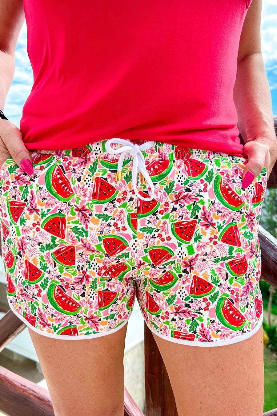 Adult in the Summertime Drawstring Shorts
