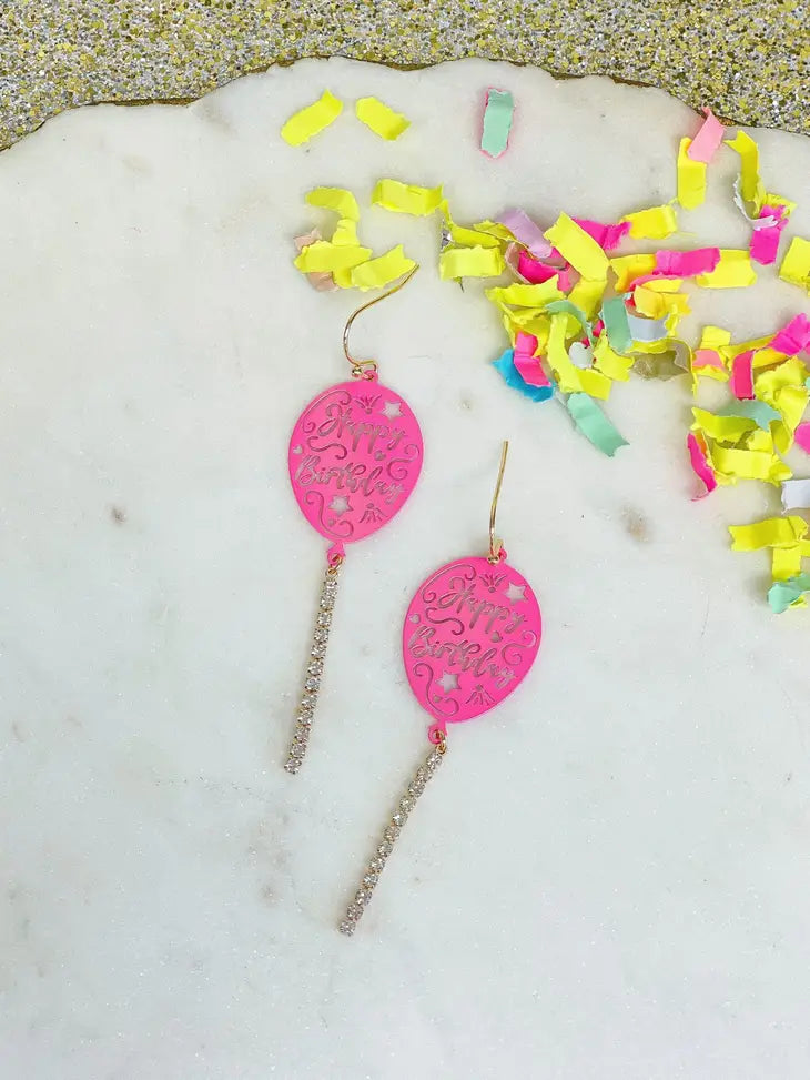 PREORDER: Birthday Balloon Earrings in Three Colors