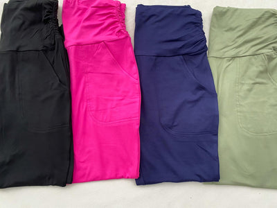 Haley Ruched Waist Legging in Four Colors (RTS)