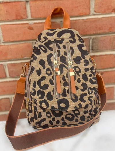 PREORDER: Neutral Leopard Backpack