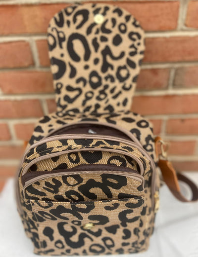 PREORDER: Neutral Leopard Backpack