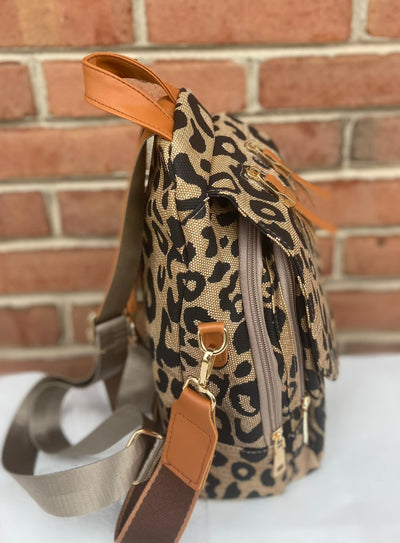 PREORDER: Neutral Leopard Backpack