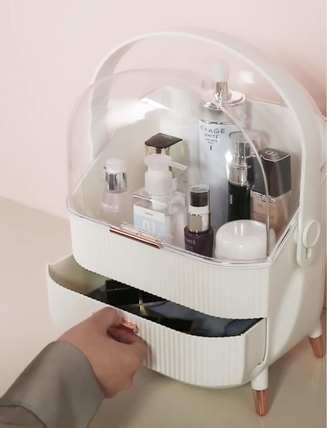 PREORDER: Ava Beauty Storage in White