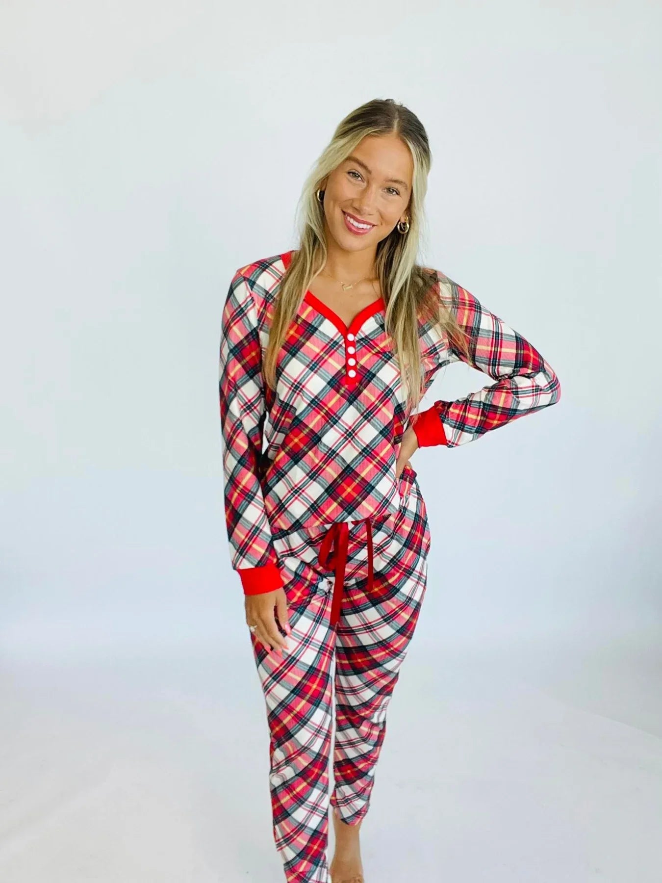 PREORDER: Long Sleeve Holiday Pajamas in Assorted Prints