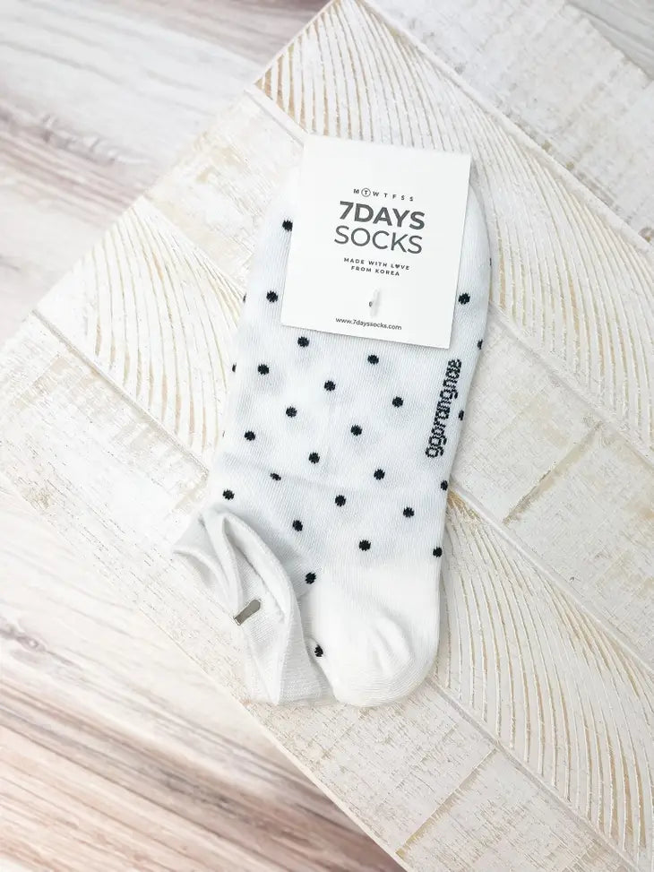 PREORDER: Polka Dot Low Cut Socks in Assorted Colors