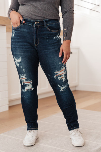 Bleach Splash Boyfriend Jeans