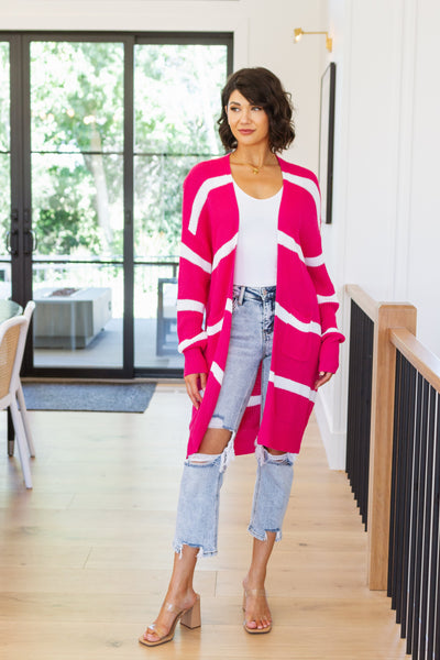 Brighter is Better Striped Cardigan