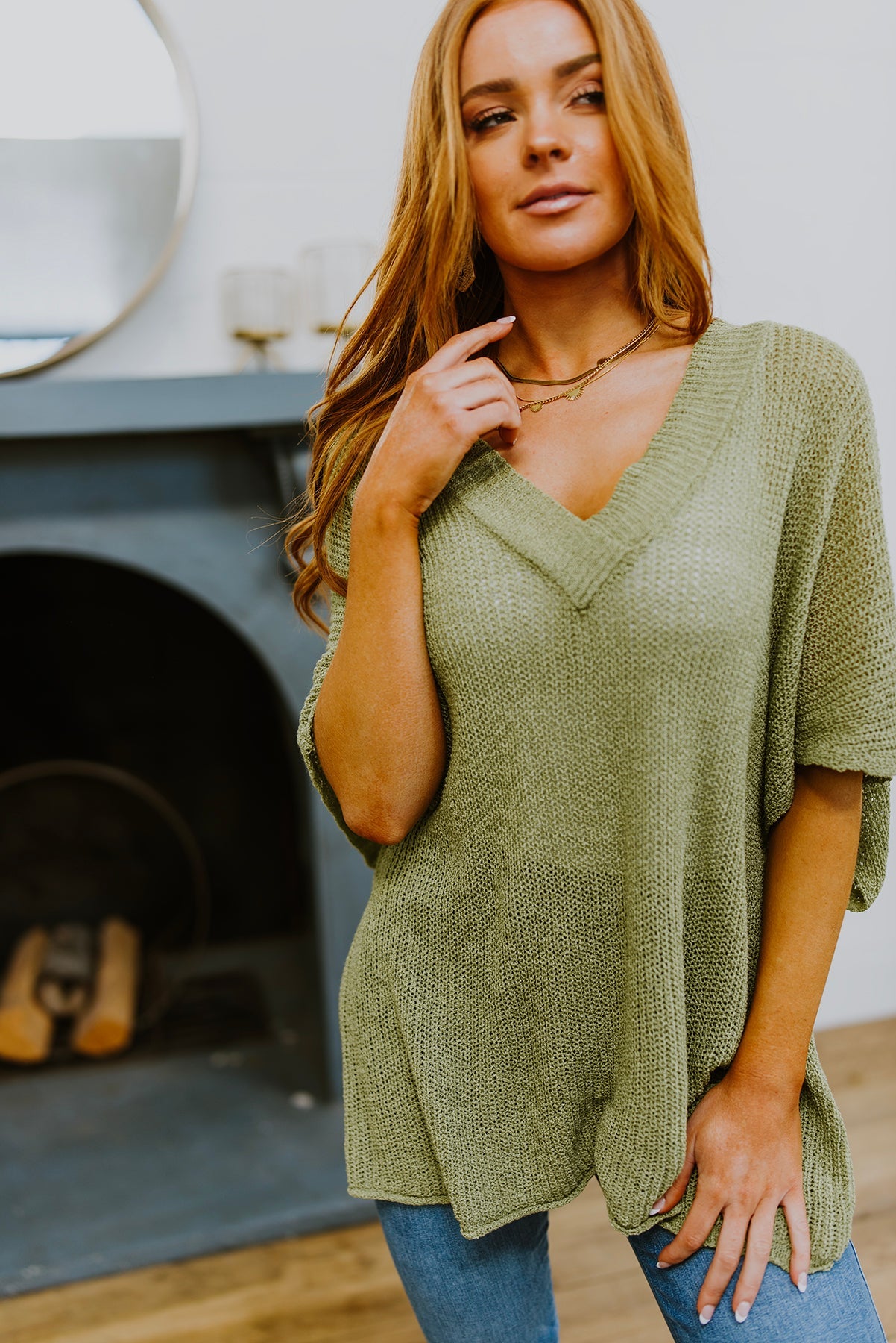 Dress For Success Oversized V-Neck Sweater