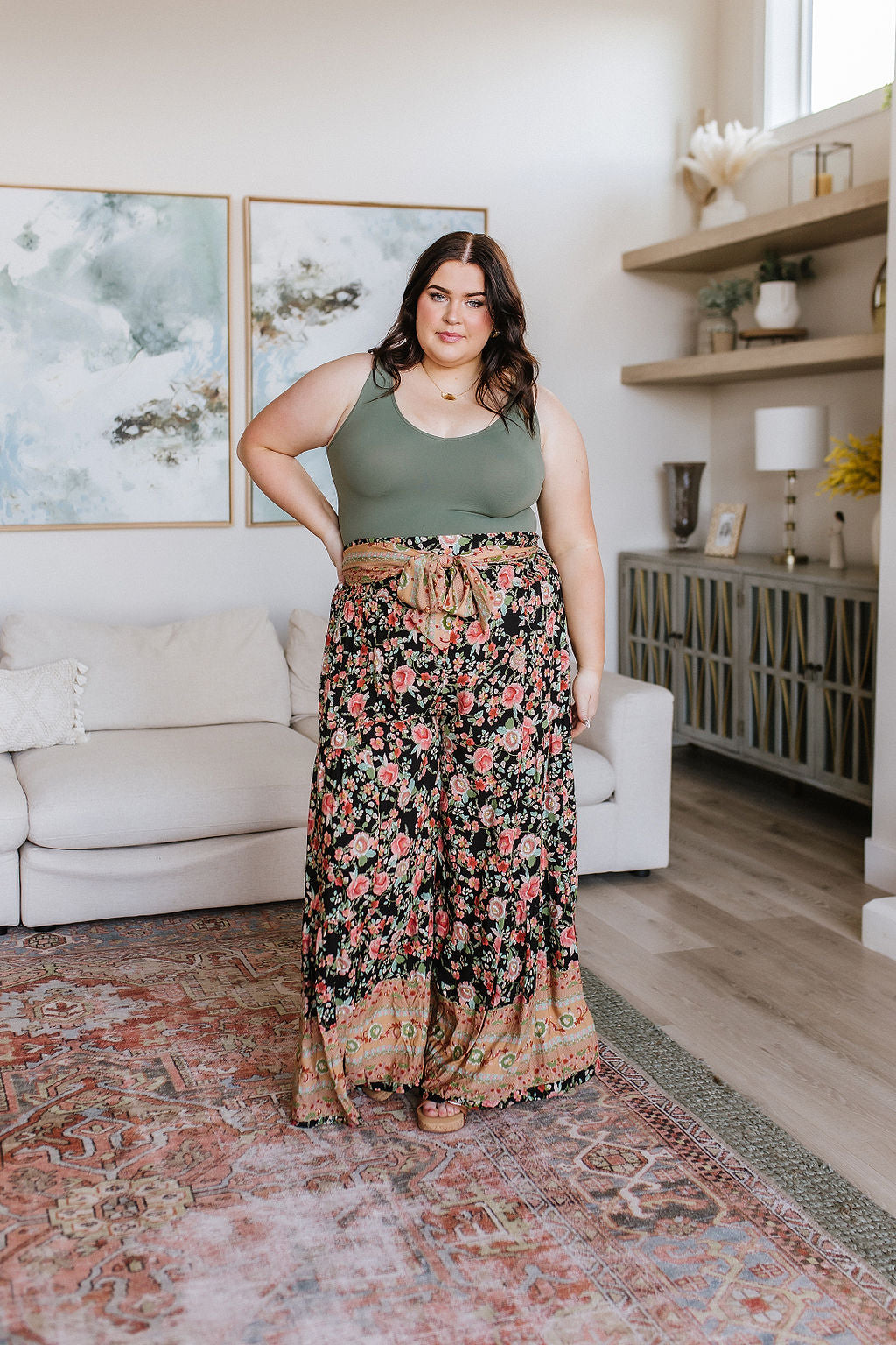 English Garden Palazzo Pants