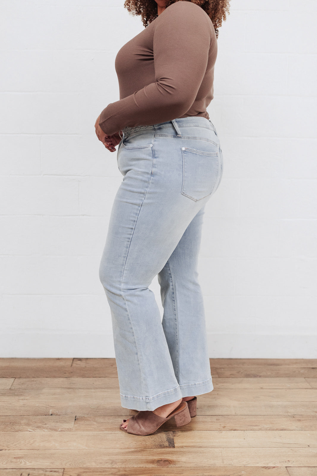 Fiona Hi-Rise Braided Waistband Jeans