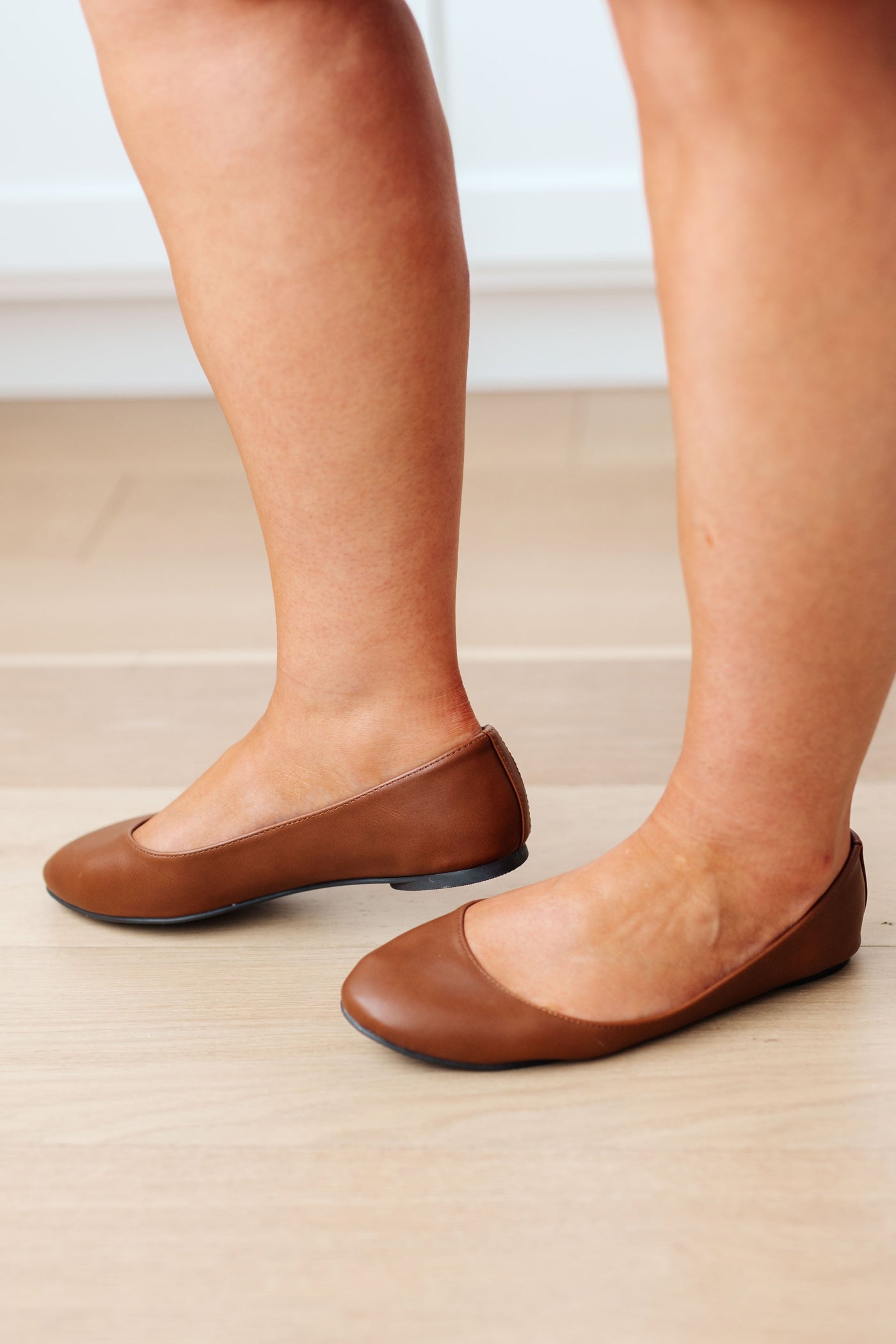On Your Toes Ballet Flats in Camel