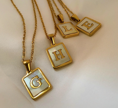 18K Gold Plated Initial Necklace