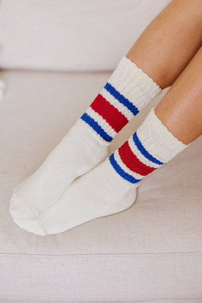 World's Best Dad Socks in Red and Blue