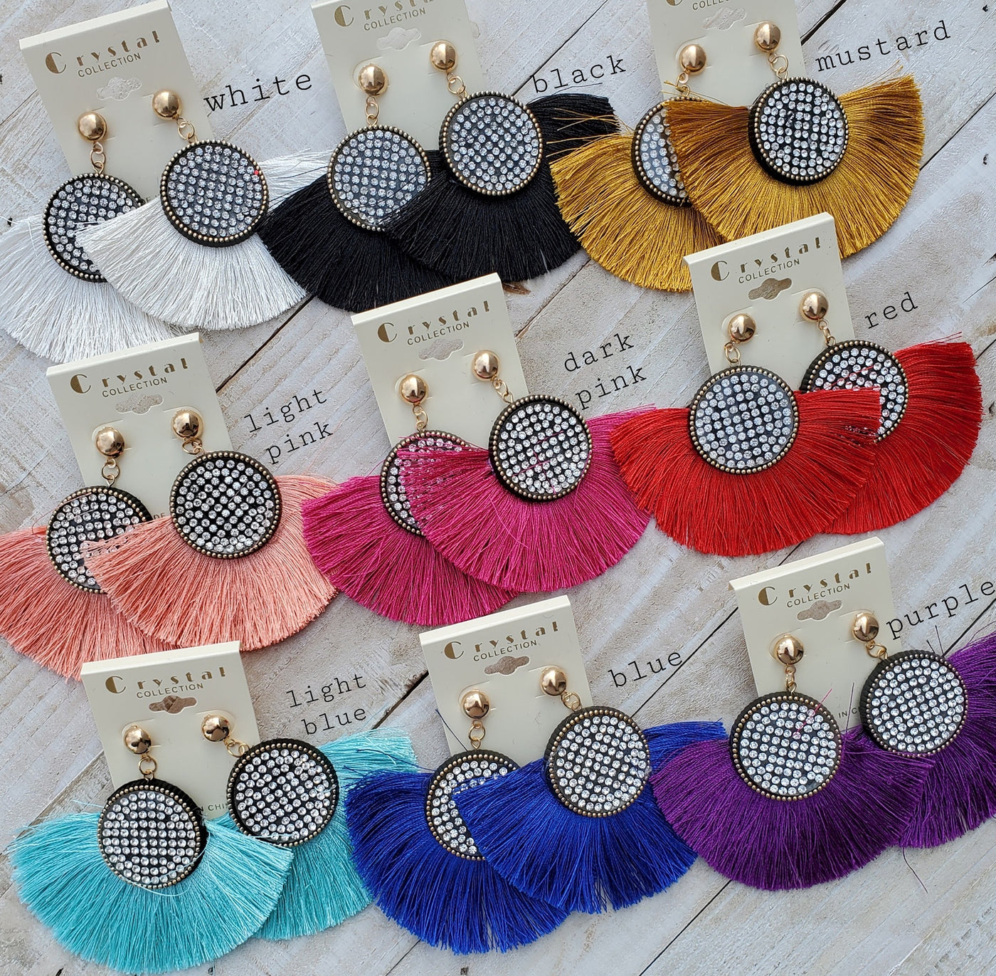 Peacock Tassel Earrings