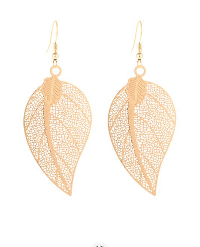 Leaf Drop earrings
