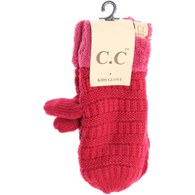 Kids Fuzzy Lined Mittens