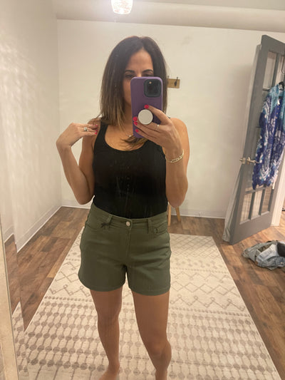 Olive Color Shorts